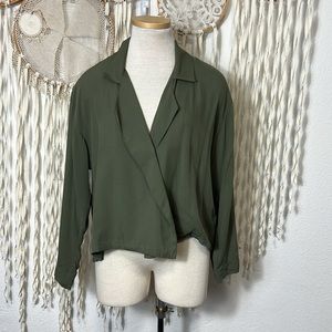 Jesse Kamm Green Unstructured Blazer Size XS